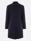 Men's Wool Blend Double Coat Navy - PRADA - BALAAN 3