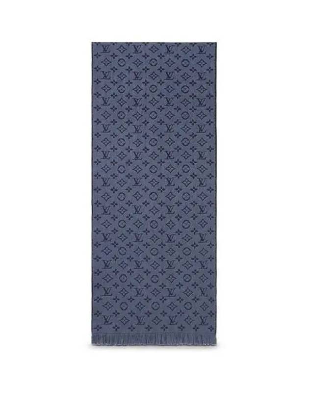 Monogram Classic Scarf Navy - LOUIS VUITTON - BALAAN 4