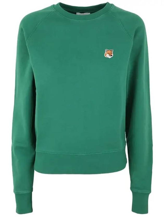 Fox Head Patch Sweatshirt Green - MAISON KITSUNE - 1