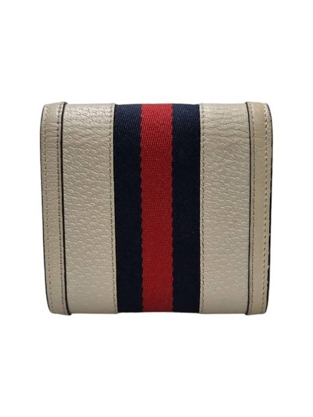 598662 GG Marmont Beige Leather Ophidia Half Wallet - GUCCI - BALAAN 3