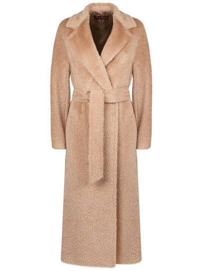 Genarca Alpaca Wool Single Coat Beige - MAX MARA - BALAAN 2