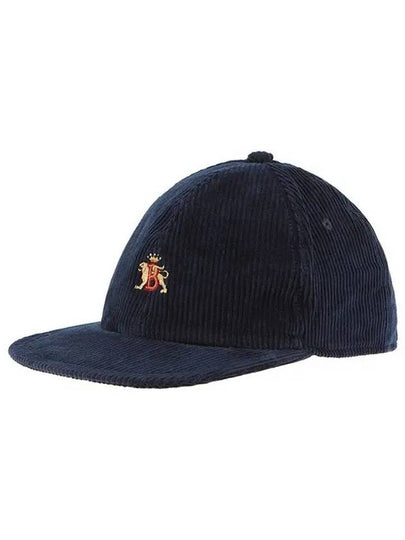 embroided logo corduroy ball cap navy - BARACUTA - BALAAN 2