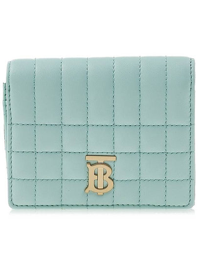 Lola Quilted Tri-Fold Half Wallet Blue - BURBERRY - BALAAN 2