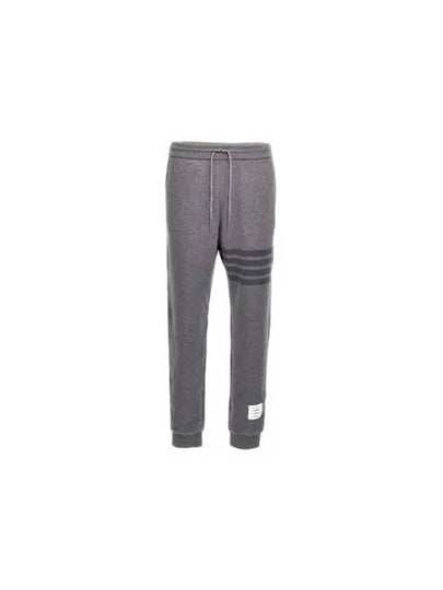 4 Bar Loopback Wool Track Pants Light Grey - THOM BROWNE - BALAAN 2