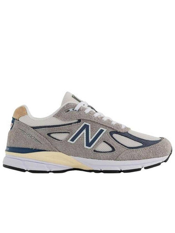 990v4 Made in USA Gray Suede - NEW BALANCE - BALAAN 1