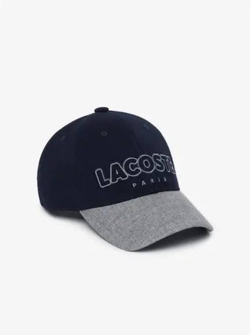 Woolmix Color Block Baseball Cap RK313E 54N 166 Domestic Product GQ2N24071971483 - LACOSTE - BALAAN 1