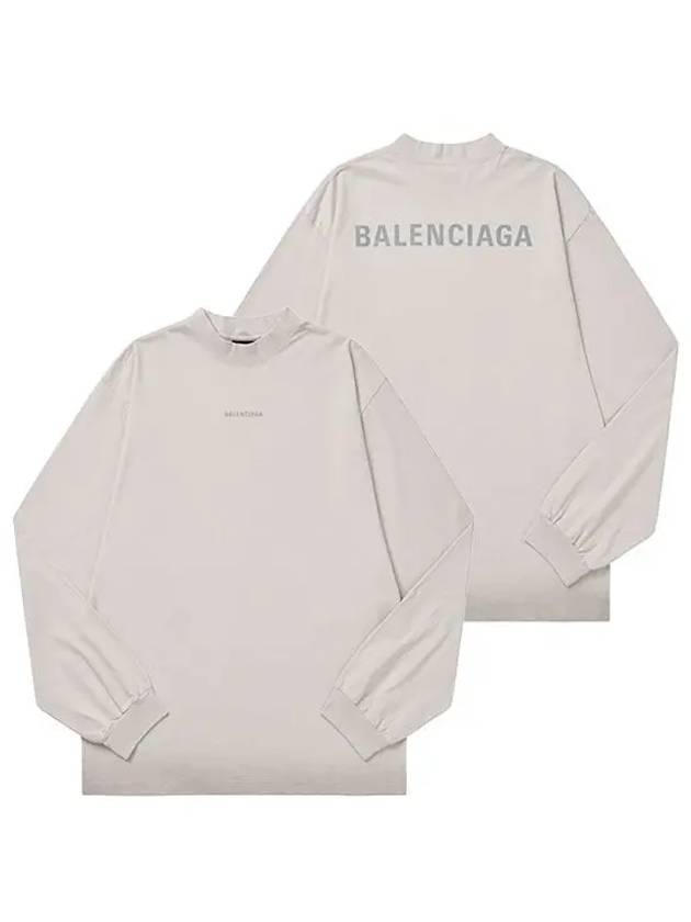 Logo Print Sweatshirt White - BALENCIAGA - BALAAN 4