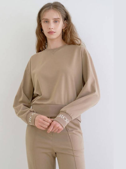 Jacquard Sweat Shirt BEIGE - ILROZE - BALAAN 2