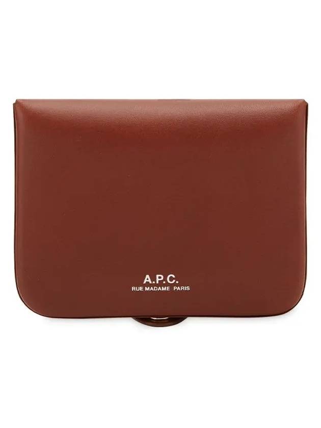 Josh Leather Coin Wallet Hazelnut - A.P.C. - BALAAN 4