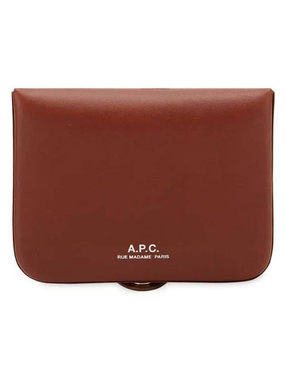 Josh Leather Coin Wallet Hazelnut - A.P.C. - BALAAN 2