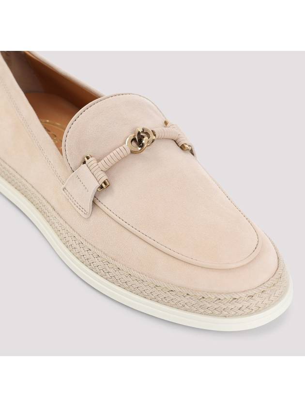 T-Ring Suede Loafers Beige - TOD'S - BALAAN 5