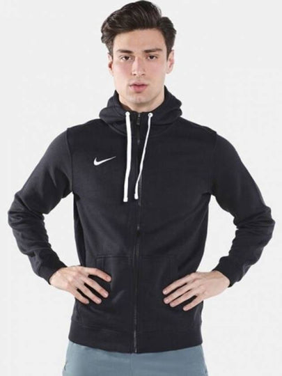 Team Club 19 Fleece Zip Up Hoodie Black - NIKE - BALAAN 2