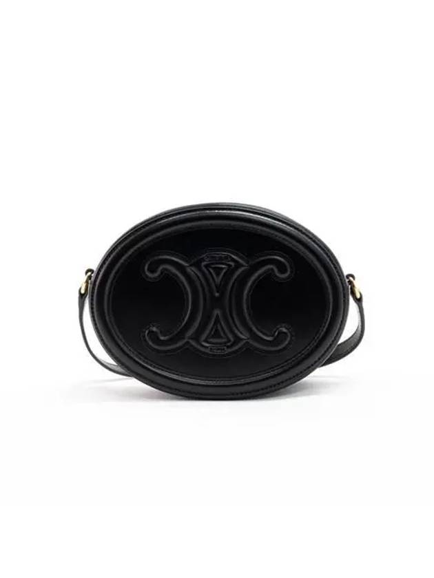 Cuir Triomphe Calfskin Cross Bag Black - CELINE - BALAAN 2