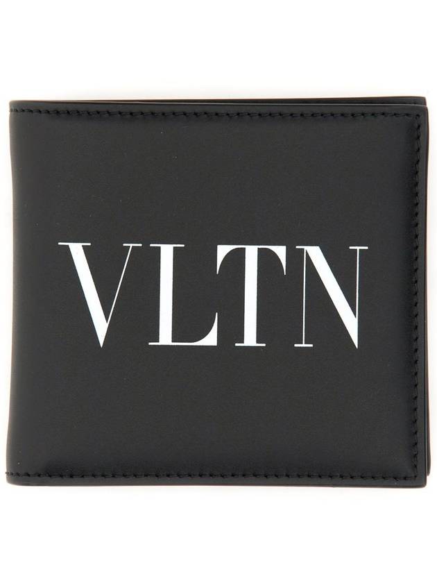 VLTN Calfskin Half Wallet Black - VALENTINO - BALAAN 2