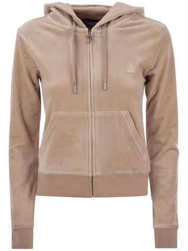 Cotton velvet hoodie - JUICY COUTURE - BALAAN 1