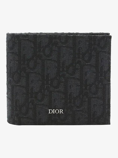 Wallet Black  Oblique Jacquard - DIOR - BALAAN 2