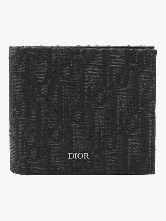 Wallet Black  Oblique Jacquard - DIOR - BALAAN 2