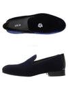 Patch Velvet Loafers Navy - DIOR - BALAAN 4