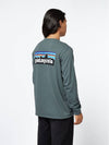 Men's Long Sleeve P-6 Logo Responsible Long Sleeve T-Shirt - PATAGONIA - BALAAN 3