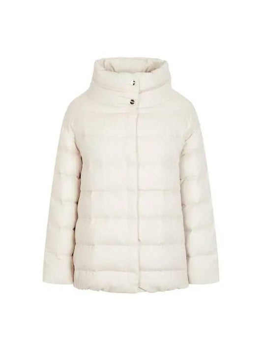 Women s Cashmere Silk Down Padded Jacket Light Beige 271271 - HERNO - BALAAN 1