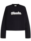 Moncler logo print crewneck sweatshirt - MONCLER - BALAAN 2