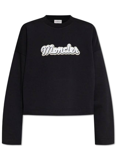 Moncler logo print crewneck sweatshirt - MONCLER - BALAAN 2