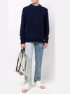 Elbow Patch Wool Knit Top Navy - MAISON MARGIELA - BALAAN 5