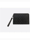 CD Diamond Canvas Clutch Bag Black - DIOR - BALAAN 2