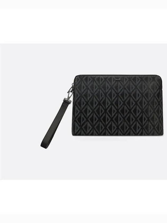 Pouch Black CD Diamond Canvas - DIOR - BALAAN 2