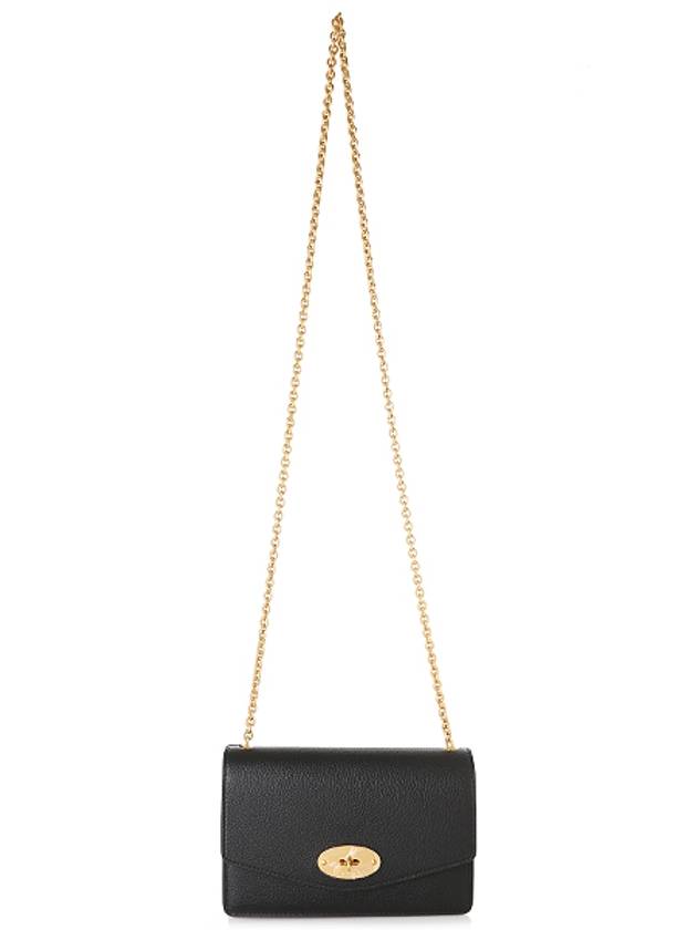 Darley Small Classic Chain Shoulder Bag Black - MULBERRY - BALAAN 5