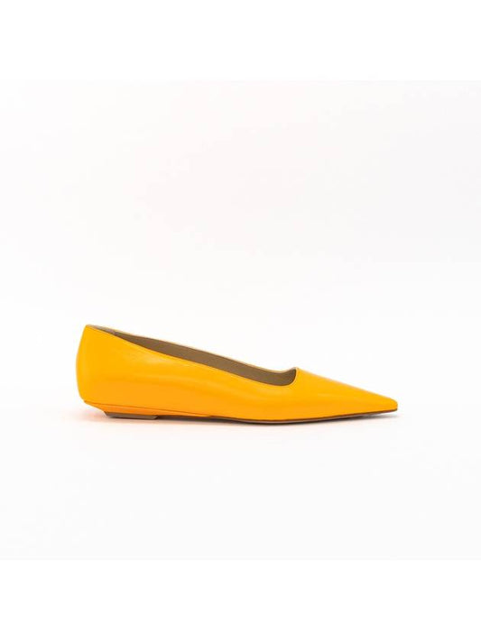 Women's Pointed Toe Flats Orange - BOTTEGA VENETA - BALAAN 1