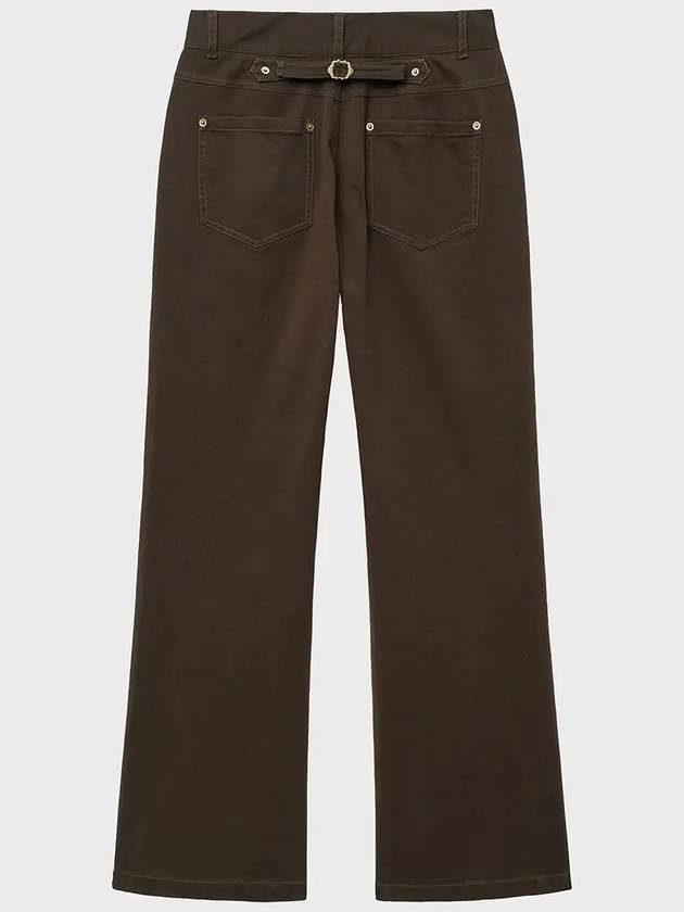 Moleskine Cinchback Flare Pants Brown - NOIRER - BALAAN 9