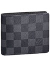 Slender Damier Half Wallet Grey - LOUIS VUITTON - BALAAN 1