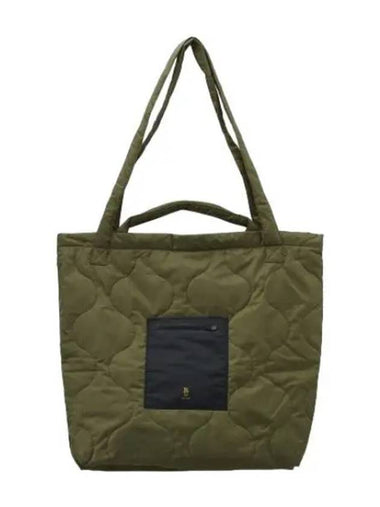 Oversized padded tote bag Olive - R13 - BALAAN 1