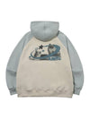 AiNI Cat Raglan Hoodie Mint Beige - CPGN STUDIO - BALAAN 1