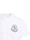 Logo Crew Neck Short Sleeve T-Shirt White - MONCLER - BALAAN 5