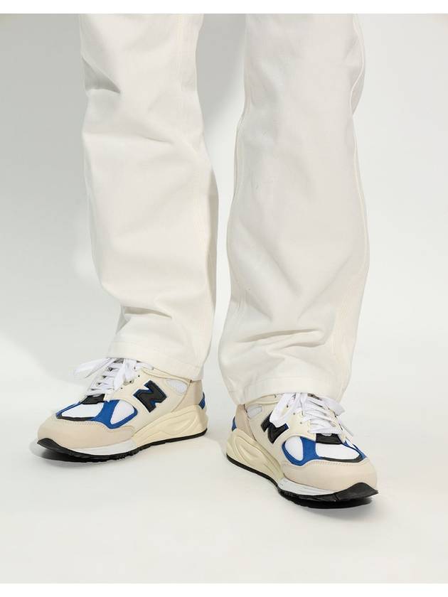 990v2 Low Top Sneakers Blue White - NEW BALANCE - BALAAN 7