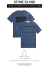 Stencil One Logo Short Sleeve T-Shirt Navy - STONE ISLAND - BALAAN 3