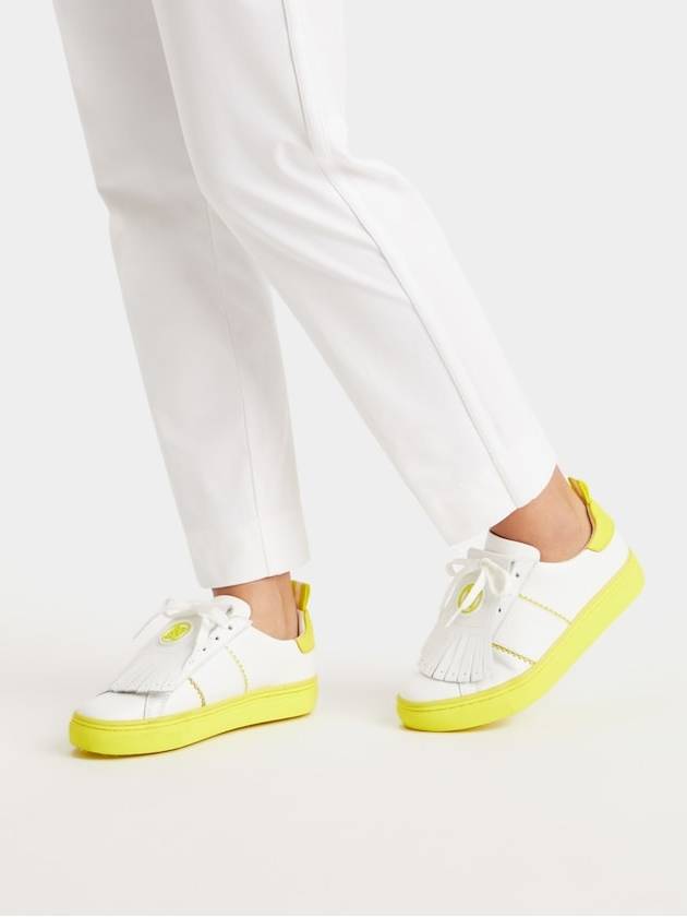 Contrast Accent Kiltie Durf Golf Spikeless Yellow White - G/FORE - BALAAN 3