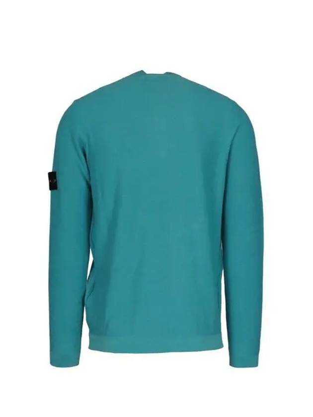 Stone Island Men s Light Blue Wappen Patch High Neck Knit 7215561D9 V0042 - STONE ISLAND - BALAAN 4