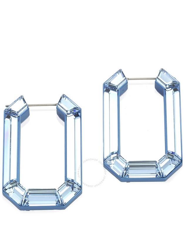 Lucent Hoop Earrings Blue - SWAROVSKI - BALAAN 2