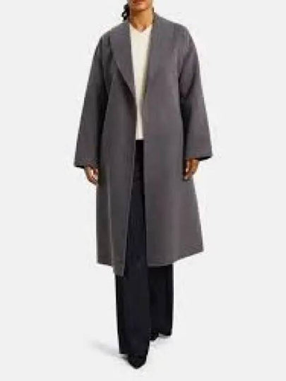 Nina Belted Virgin Wool Single Coat Grey - S MAX MARA - BALAAN 2