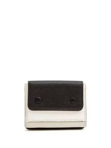 4 Stitch Flap Wrap Coin Pocket Half Wallet Black Grey White SA3UI0012P6423HA194 - MAISON MARGIELA - BALAAN 1