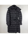 Women's Double Breasted Hooded Padded Black - BURBERRY - BALAAN 7