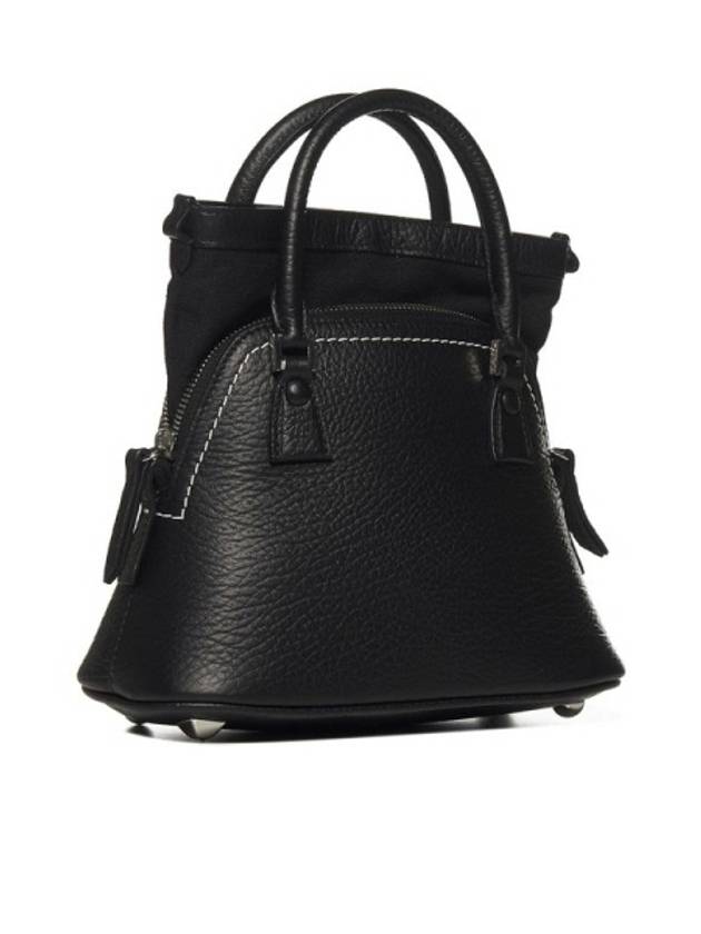 5AC Classique Micro Tote Bag Black - MAISON MARGIELA - BALAAN 4