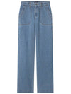 Seaside Straight Jeans Blue - A.P.C. - BALAAN.