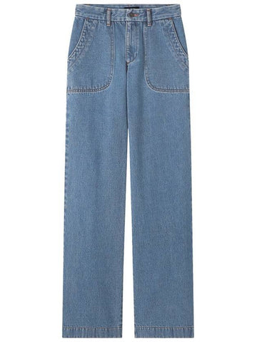 Seaside Straight Jeans Blue - A.P.C. - BALAAN.