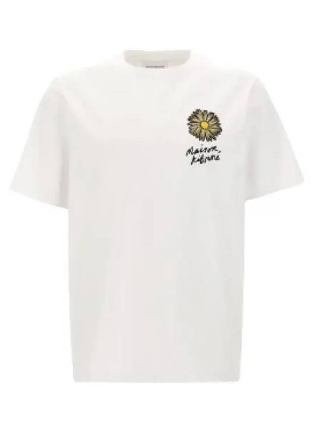 Floating Flower Comfort Short Sleeve T-Shirt White - MAISON KITSUNE - BALAAN 2