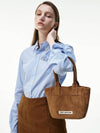 SHOPPER SUEDE BROWN MINI - DER KOFFER - BALAAN 3