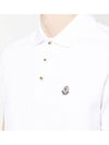 Logo Patch Polo Shirt White - MONCLER - BALAAN 4